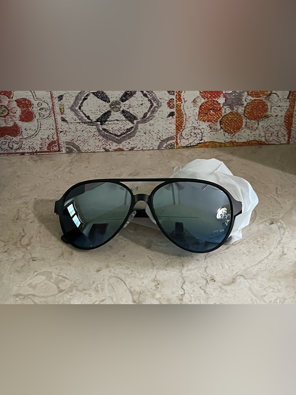 CAROLINA LEMKE - Black Aviator - Sunglasses